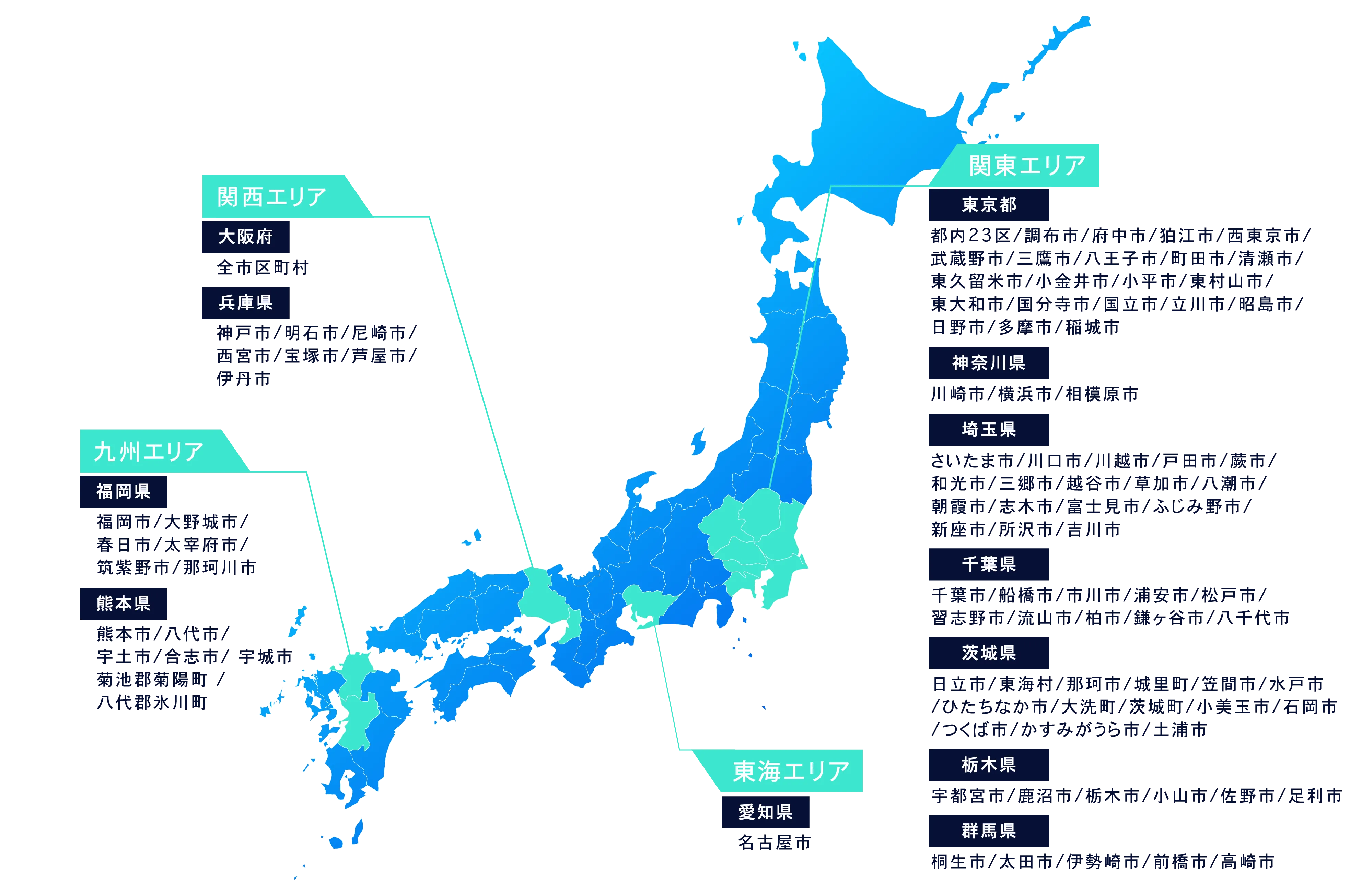 撮影対応エリア