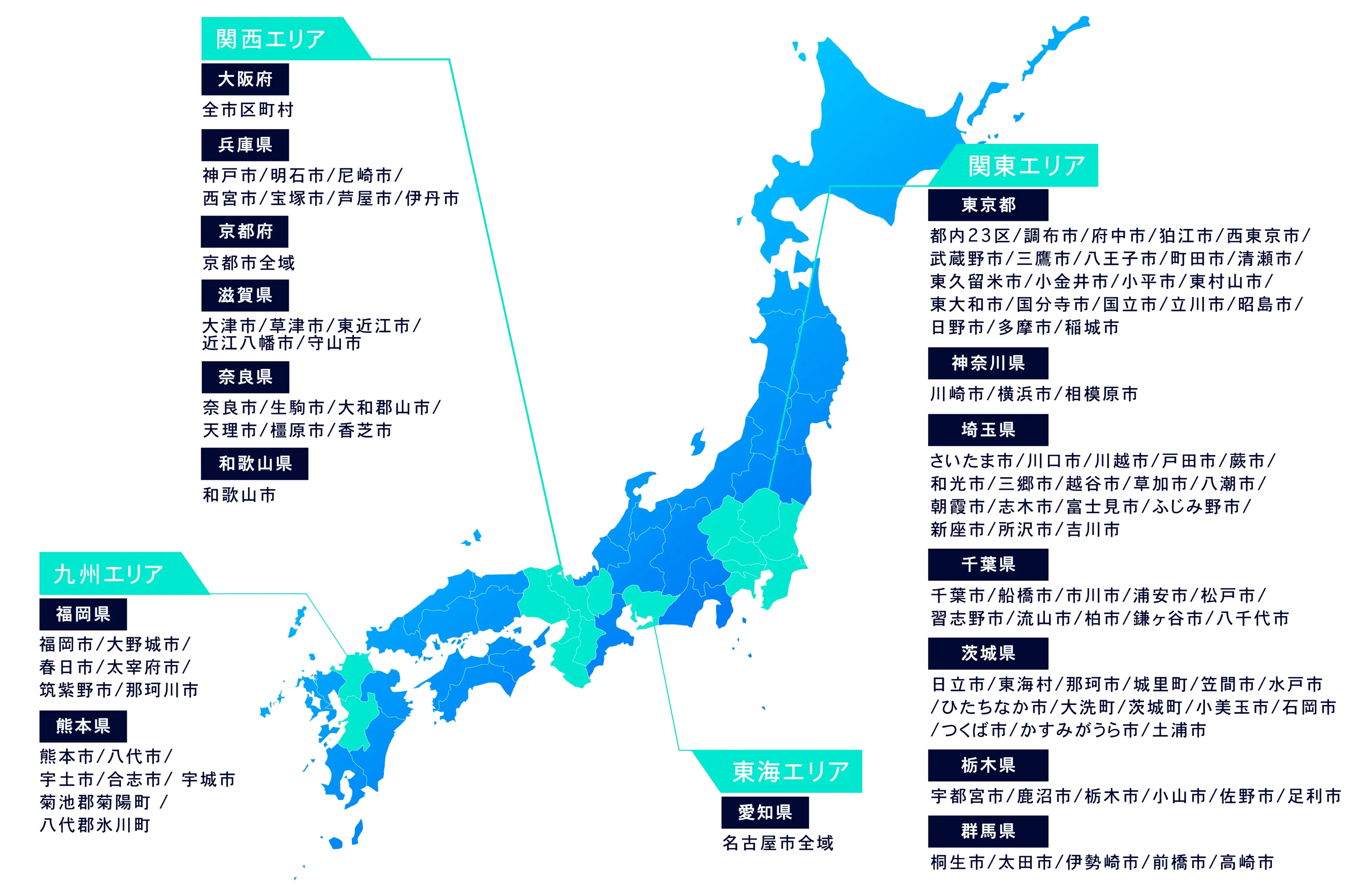 撮影対応エリア